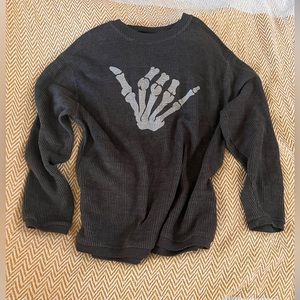 Hand loose sweatshirt